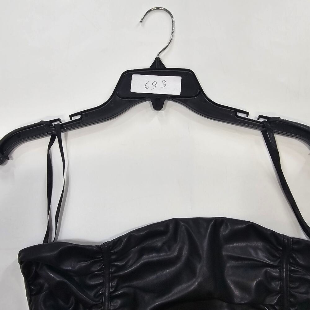 Superdown Lily Ruched Mini Dress in Black - Picture 13 of 15